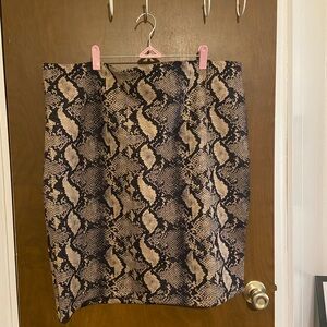 Grace and Emma Snake Print Skirt